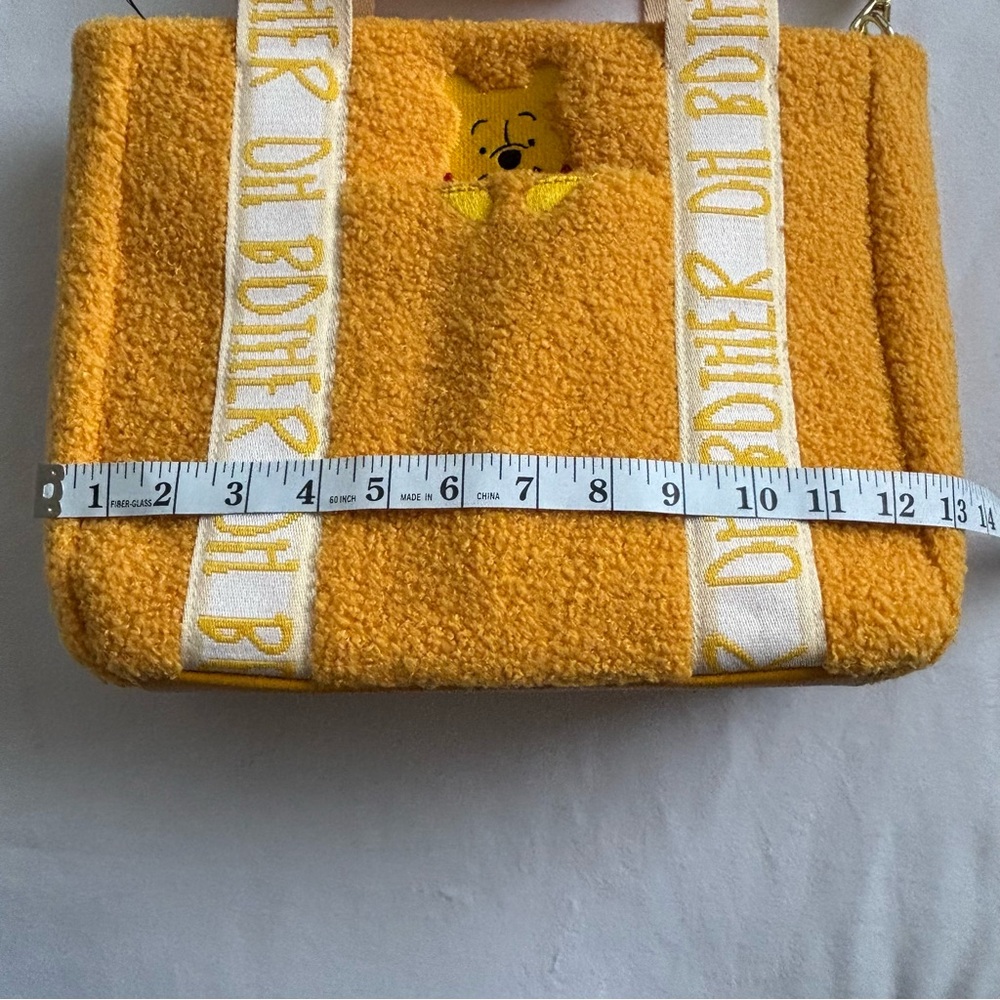 Loungefly Disney Winnie the Pooh Sherpa Zip Tote Bag With Coin Purse NWT - Picture 14 of 16